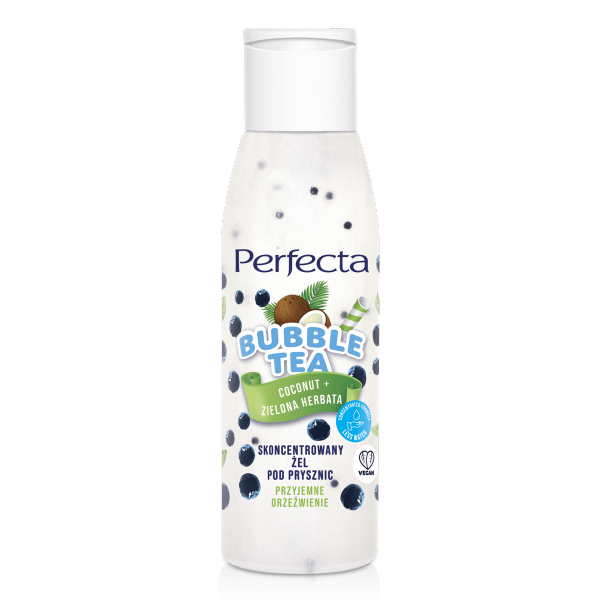 PERFECTA Bubble Tea Skoncentrowany żel pod prysznic - Coconut + Zielona Herbata Mini 100 ml