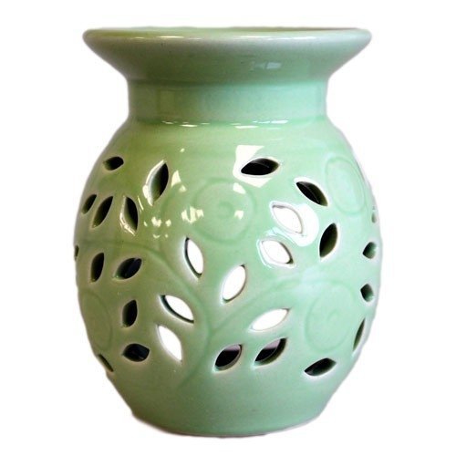 Kwiat Zielony - Kominek Zapachowy Ceramiczny