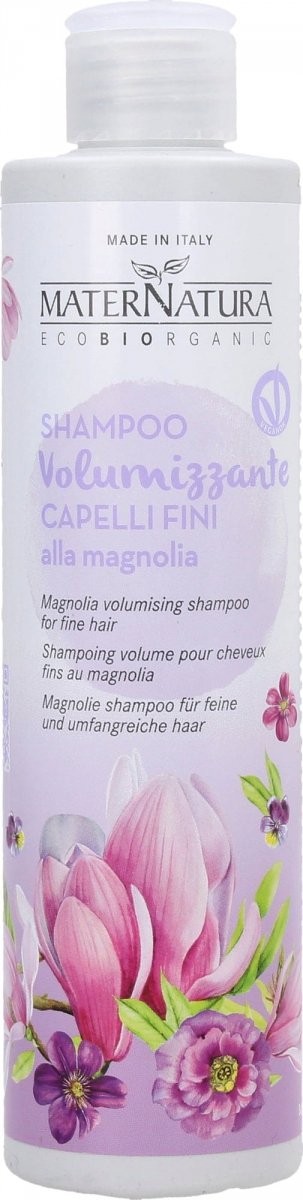 Szampon do włosów cienkich, nadaje objętości, Magnolia, MaterNatura