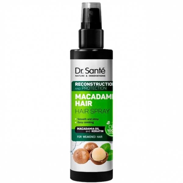 Dr.Sante Macadamia Hair Spray do Włosów Odbudowa i ochrona, 150 ml