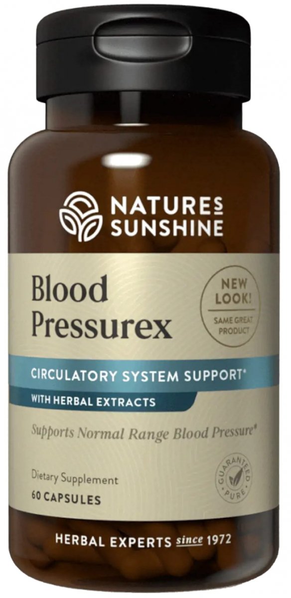 Blood Pressurex (Zdrowie układu krążenia), Natures Sunshine, 60 kapsułek