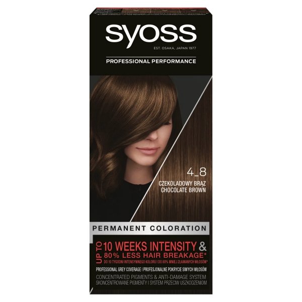 H SYOSS.Farba 4-8 czekoladowy brąz NEW &