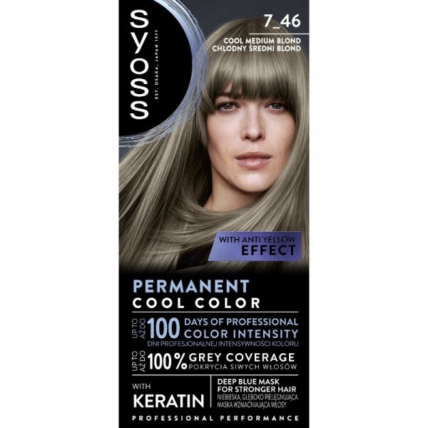 Schwarzkopf Syoss Farba do włosów 7-46 Cool Medium Blond