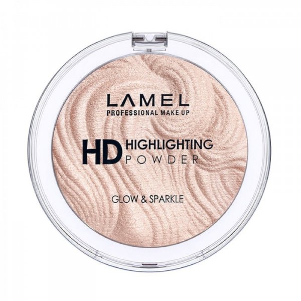 LAMEL Insta Puder rozświetlający do twarzy HD Highlihting Glow&amp;Sparkle nr 402