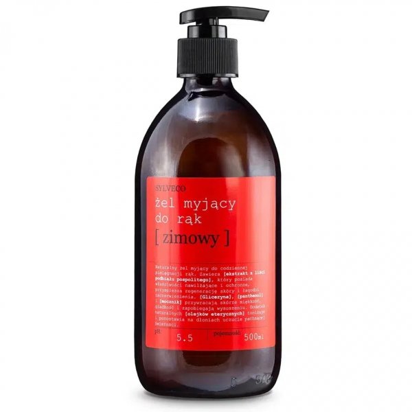 Cynamonowo -Sosnowy Zimowy Żel myjący do rąk SYLVECO, 500ml