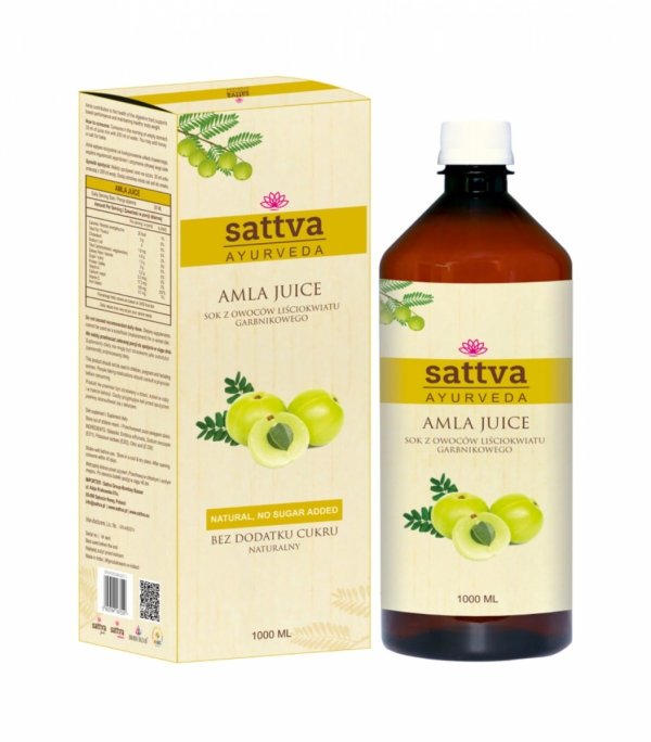SATTVA Sok z owoców liściokwiatu garbnikowego (amla), 1000ml