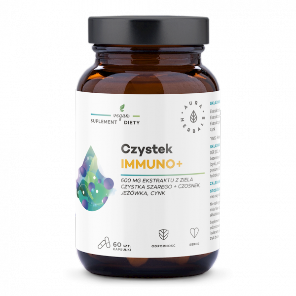 Czystek Immuno+, Aura Herbals, 60 kapsułek