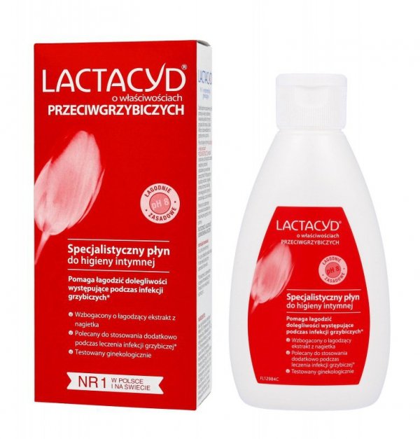 Lactacyd Płyn ginekologiczny do higieny intymnej przeciwgrzybiczy  200ml