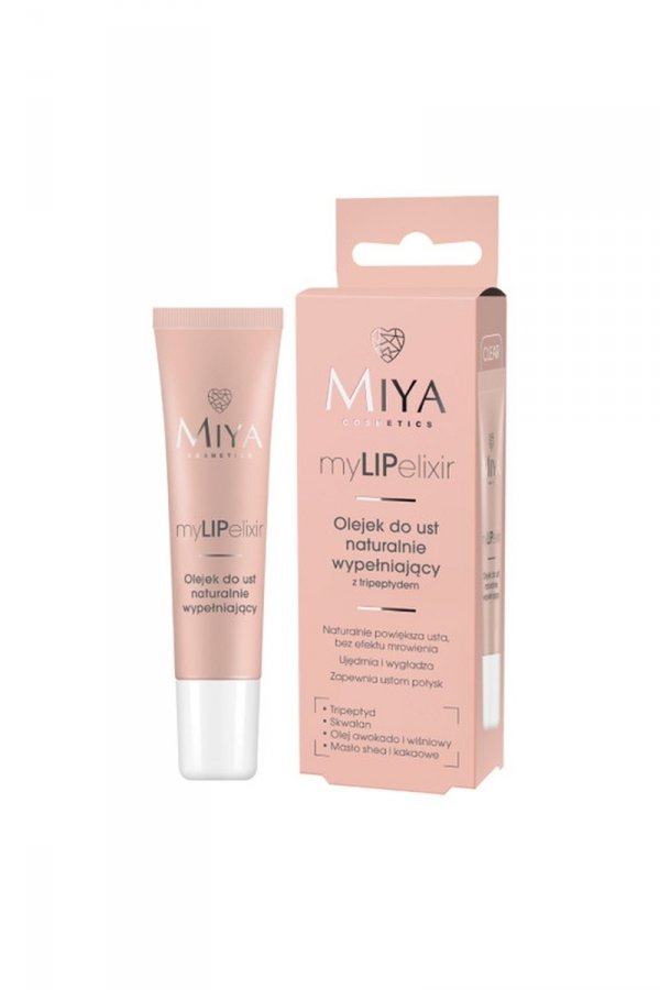MIYA myLIPelixir Olejek do ust naturalnie wypełniający rose 10 g