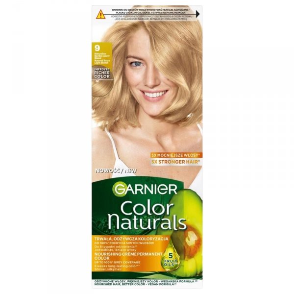 GARNIER Color Naturals Farba nr 9 - Naturalny Bardzo Jasny Blond  1op.