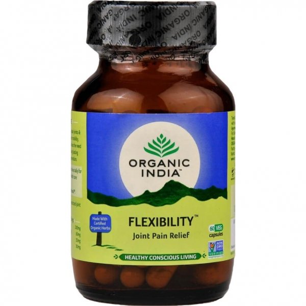 Flexibility Organic India, диетическая добавка для суставов, 60 капсул