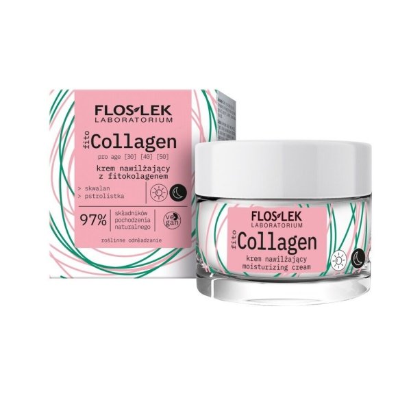 Floslek fitoCOLLAGEN pro age Krem nawilżający z fitokolagenem na dzień i na noc 50 ml