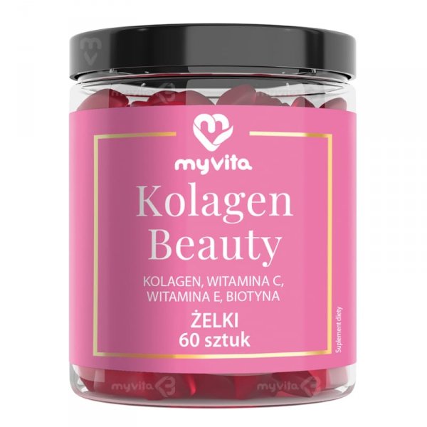 Kolagen Beauty, Żelki, MyVita, 60 szt.