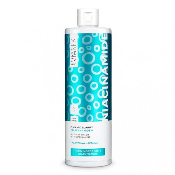 Płyn micelarny z niacynamidem VIANEK HERO, 400ml