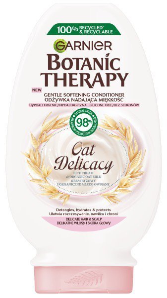 GARNIER Botanic Therapy Odżywka nadająca miękkość Oat Delicacy - do delikatnych włosów i skóry głowy 200 ml