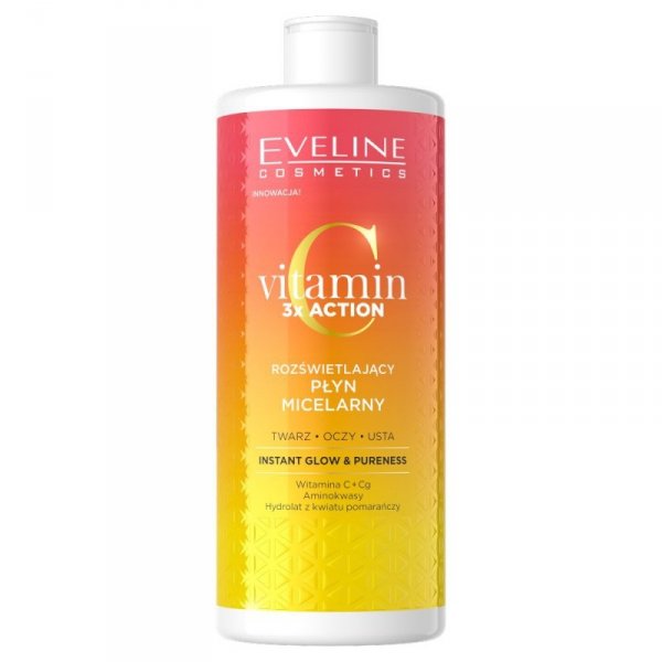 EVELINE Vitamin C 3x Action Rozświetlający płyn micelarny 500 ml