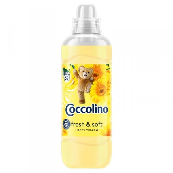 COCCOLINO Fresh & Soft Płyn do płukania tkanin Happy Yellow (39 prań) 975 ml