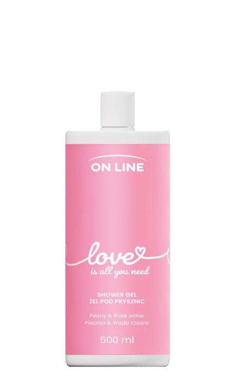 ON LINE Emocje Żel pod prysznic Love - piwonia i  woda różana 500 ml