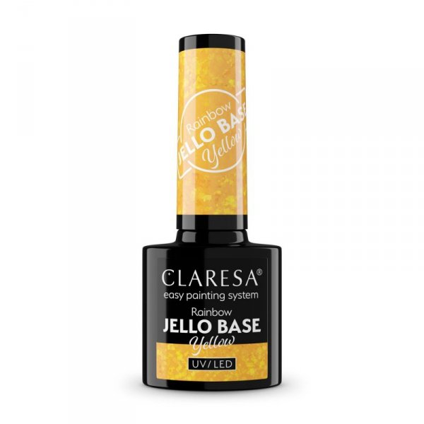 CLARESA Rainbow Jello Base Baza hybrydowa - Yellow 5 g