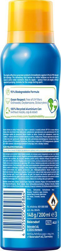 NIVEA SUN Balsam SPF 30 areozol Protect&Dry Touch&