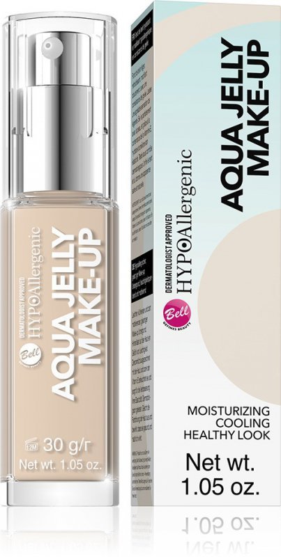 Bell Hypoallergenic Fluid Aqua Jelly nawilżająco-chłodzący nr 01  30g