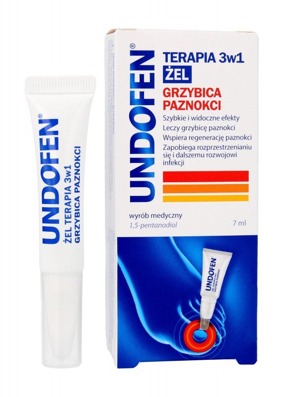 UNDOFEN Terapia 3w1 - żel przeciw grzybicy paznokci 7 ml