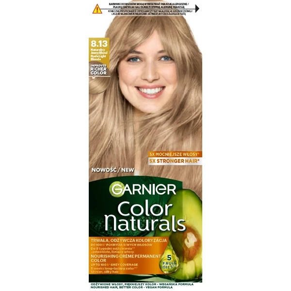 GARNIER Color Naturals Farba nr 8.13 - Naturalny Jasny Blond  1op.