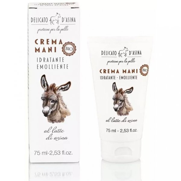 Naturalny Krem do Rąk na Bazie Oślego Mleka, Delicato d' Asina