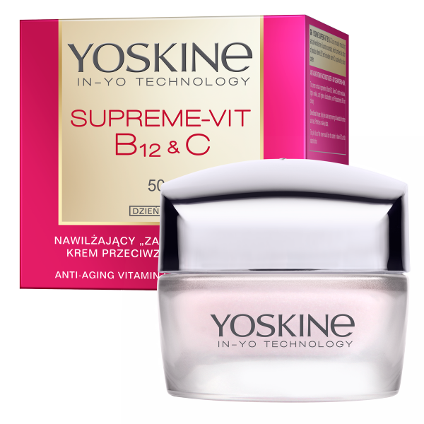 YOSKINE Supreme Vit B12 & C Nawilżający Krem przeciwzmarszczkowy 50+ na dzień 50ml