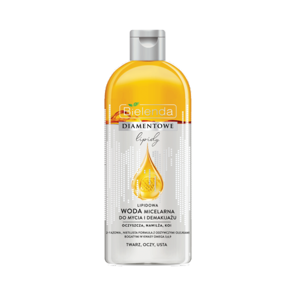Bielenda Diamentowe Lipidy Lipidowa Woda Micelarna do mycia i demakijażu 425ml