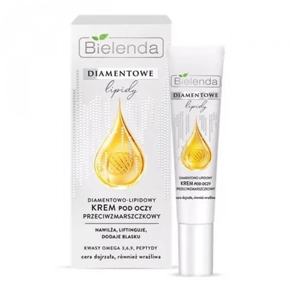 Bielenda Diamentowe Lipidy Diamentowo-Lipidowy Krem pod oczy przeciwzmarszczkowy 15ml