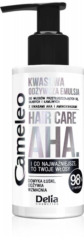 Delia Cosmetics Cameleo Hair Care AHA Kwasowa Odżywcza Emulsja do włosów, 150ml