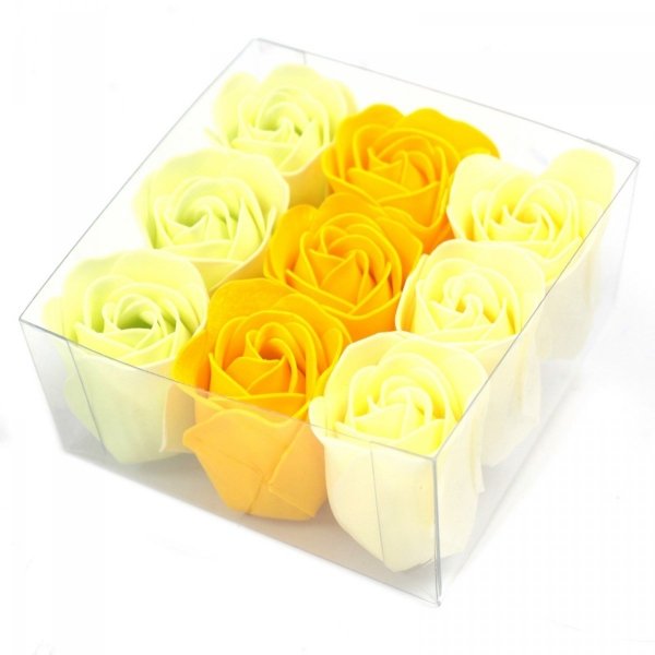 Набор из 9 мыльных цветов - Весенние розы