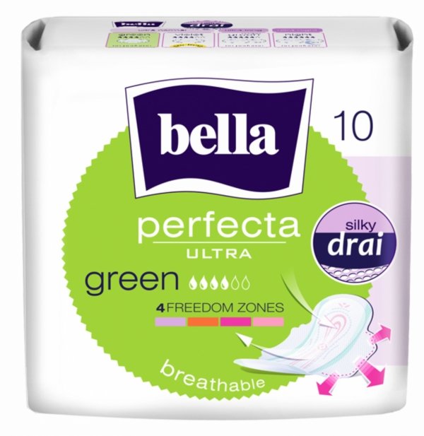 Bella Perfecta Ultra Green podpaski 10 sztuk