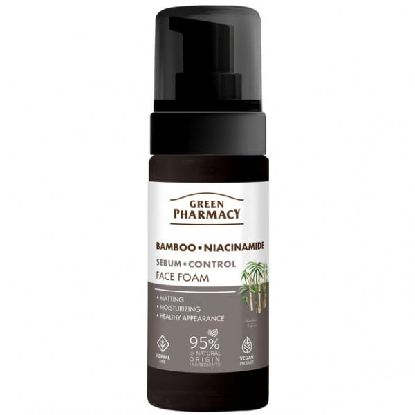 Bambus + Niacynamid Pianka do mycia twarzy GREEN PHARMACY 150 ml