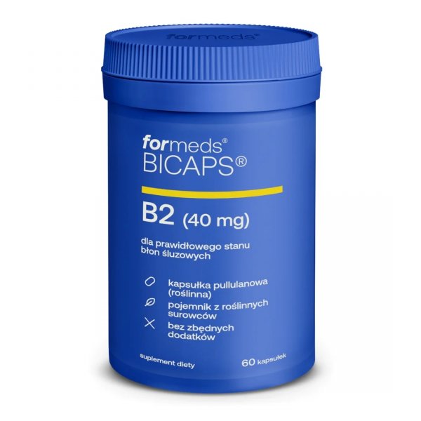 BICAPS B2, Рибофлавин 40 г, Формедс, 60 капсул