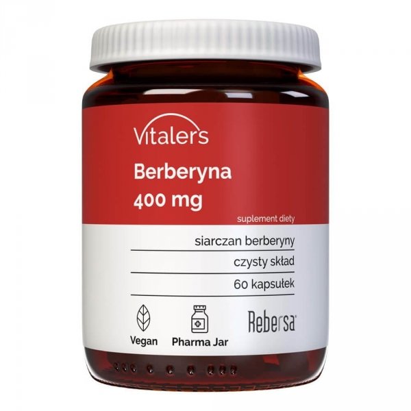 Berberyna 400 mg, Vitalers, 60 kapsułek