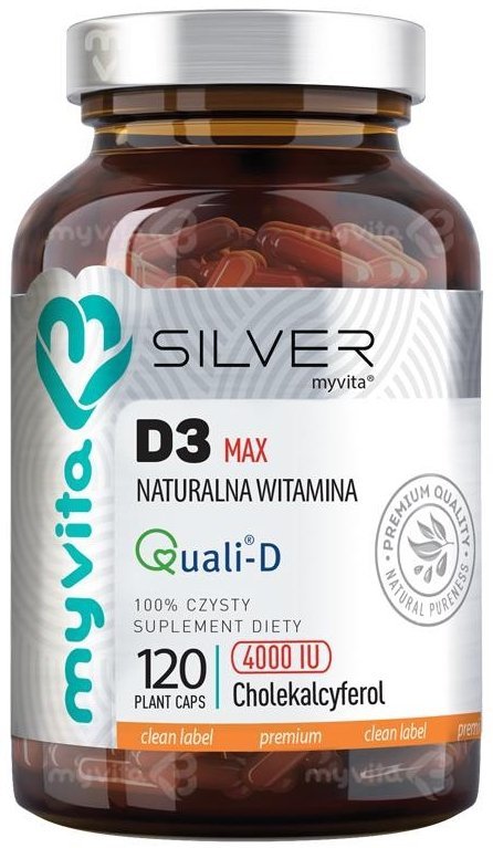 Витамин D3 MAX 4000iu SILVER PURE MyVita