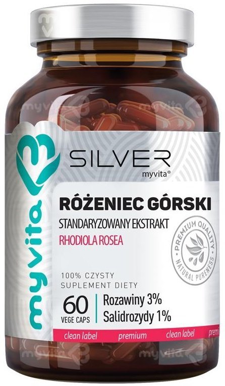 Родиола розовая, SILVER PURE 100%, Myvita