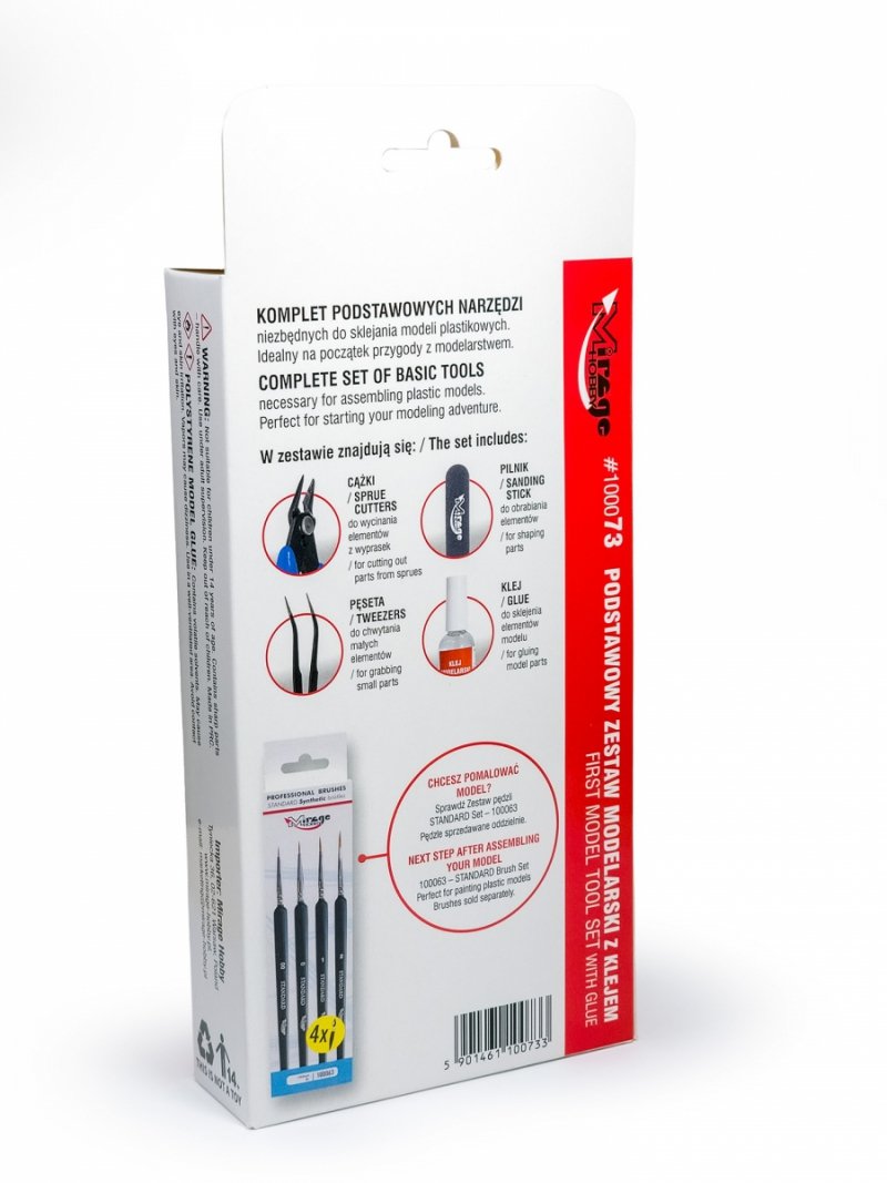 MIRAGE 100073 Podstawowy zestaw modelarski z KLEJEM 