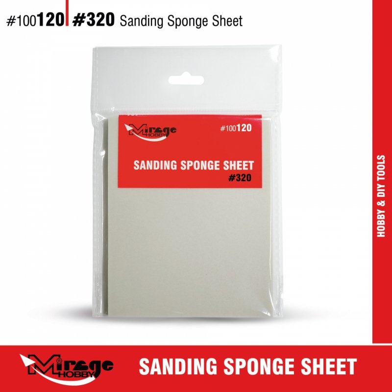  MIRAGE 100120 SANDING SPONGE SHEET #320 (gąbka ścierna) 
