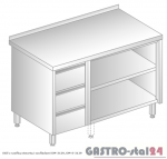 Stół z szafką otwartą i szufladami DM 3129 szerokość: 700 mm (800x700x850)