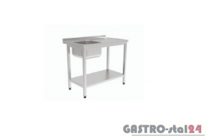 Stół ze zlewem i półką GT 3201 1000x600x850mm