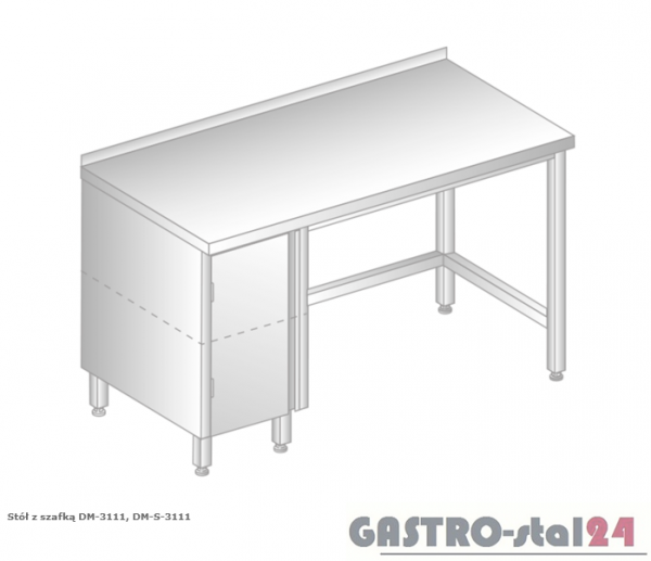 Stół z szafką DM 3111 szerokość: 600 mm (1000x600x850)