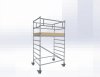 Rusztowanie  TOP SYSTEM 4,40m wieża jezdna o wymiarach  135 x 180 cm   Faraone  D1-34