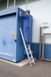Drabina przystawna ze stopniami Krause STABILO PROFESSIONAL 1x8  124425