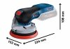 Szlifierka mimośrodowa akumulatorowa Bosch Professional GEX 18V-125 125mm