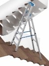 Teleskopowa drabina na schody wolnostojąca jednostronna KRAUSE STABILO  1X6  134943