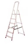Drabina aluminiowa wolnostojąca 6 stopniowa Krause Corda /5stopni + podest/ 000736