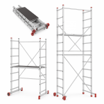 Rusztowanie   Faraone  AK400 wysokość robocza 5m  wymiar podestu  50 x 125 cm  